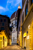 Walking around Florence Italy in the evening