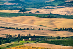 View of the Val d'Orcia from Pienza, Italy