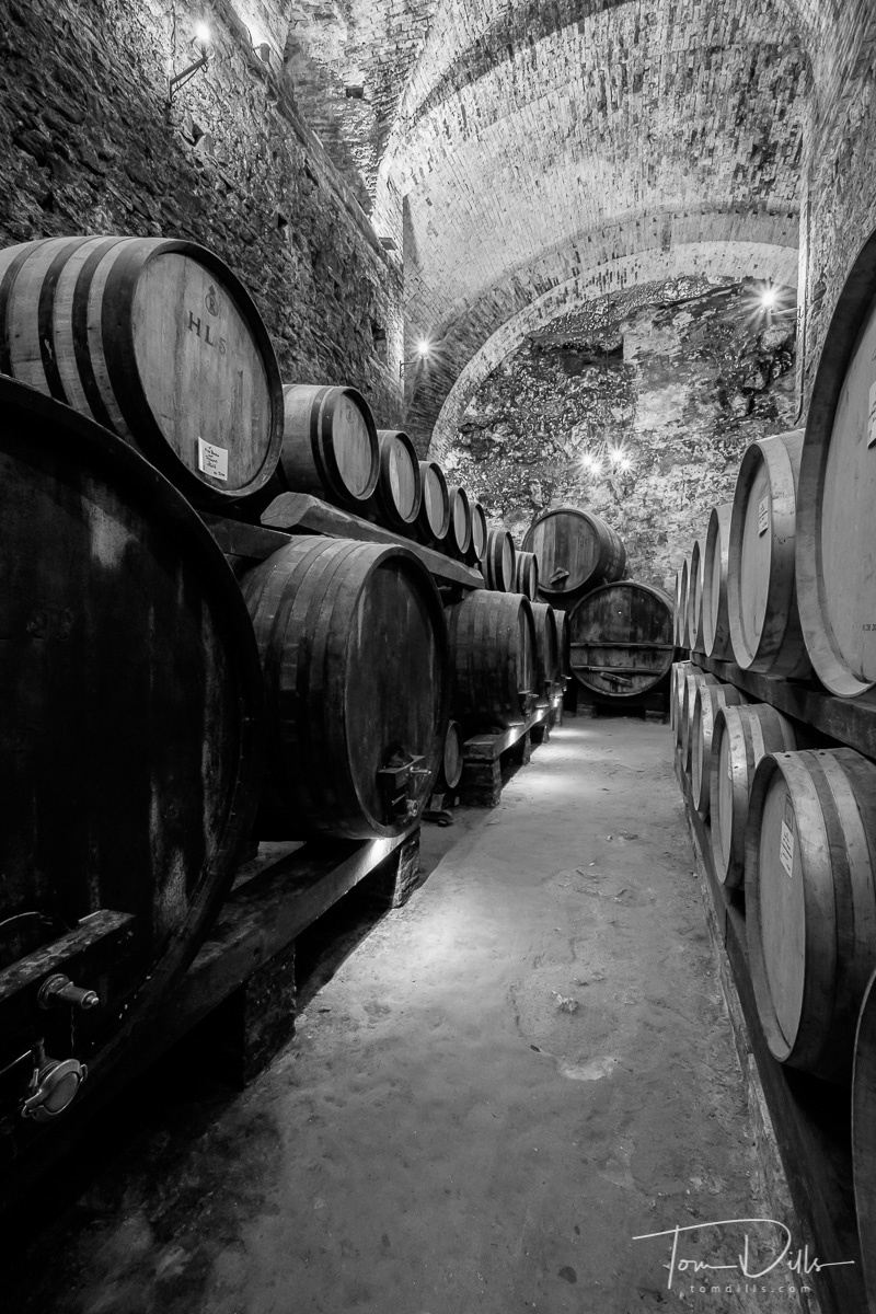 De' Ricci wine caves in Montepulciano, Italy