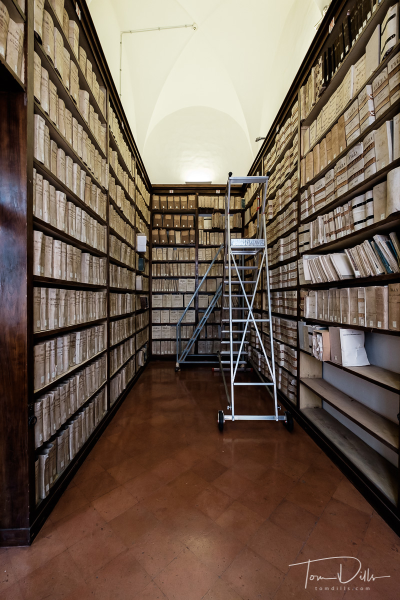 State Archives of Siena in the Piccolomini Palace in Siena, Italy