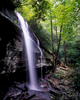 Slickrock Falls in Pisgah National Forest Near Brevard, North Carolina