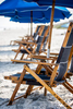 Beach chairs and umbrella, Hilton Head Island, SC