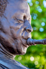 Statue of Miles Davis in Alton, Illinois