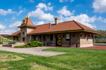 Former Union Pacific Train Depot now used as an event venue in Manhattan, Kansas