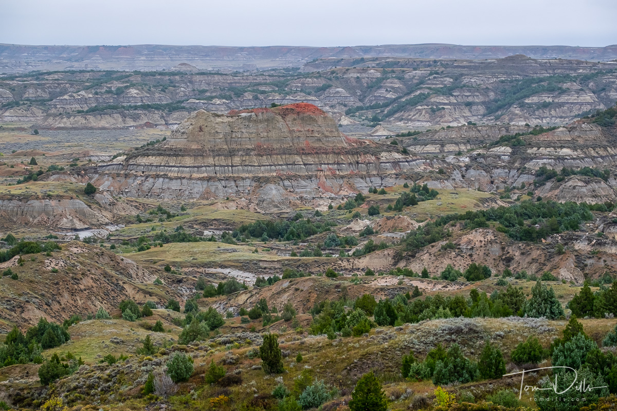 View of The Painted Canyon at Theodore Roosevelt National Park, North Dakota