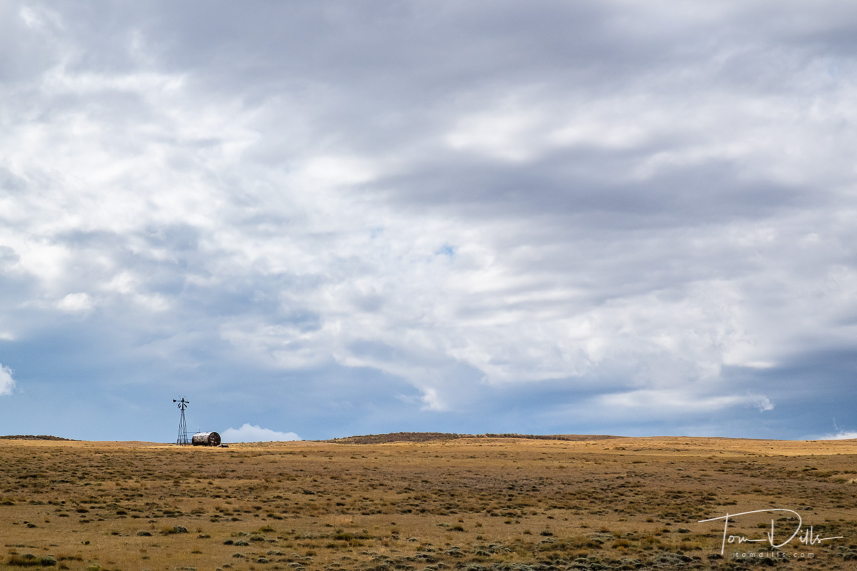 Wind farm along US-487 south of Casper, Wyoming