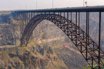 BASE jumpers at the Perrine Memorial Bridge over the Snake River in Twin Falls, Idaho