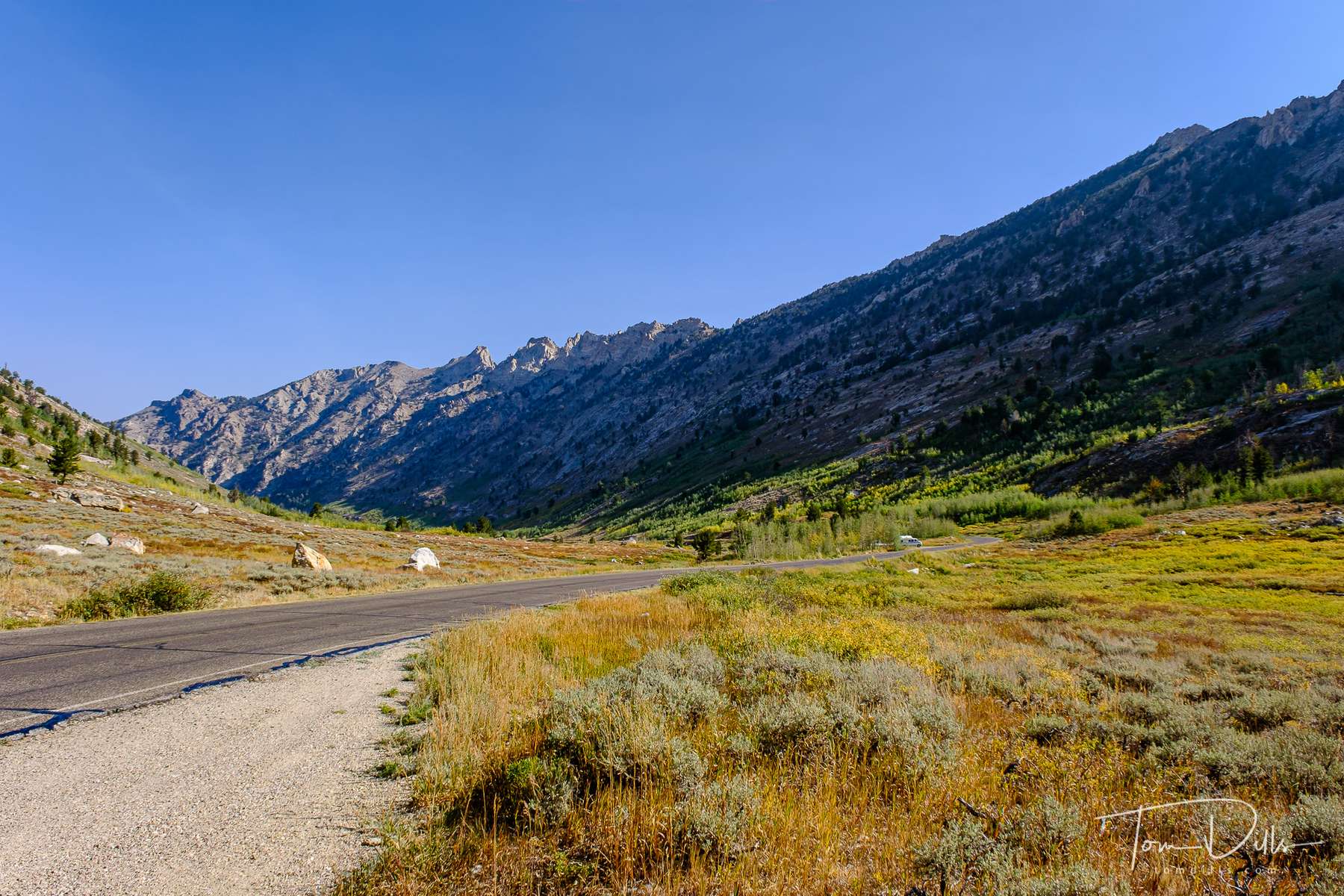 Lamoille Canyon Scenic Byway, part of the Humboldt-Toiyabe National Forest in eastern Nevada near Elko