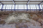 Quarry Exhibit Hall and the wall of dinosaur bones at Dinosaur National Monument near Jensen, Utah
