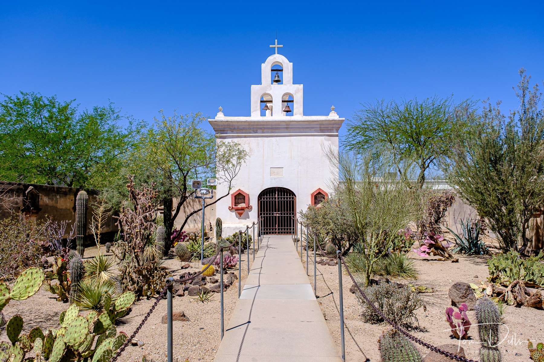 Chapel at San Xavier del Bac Mission in Tucson, Arizona
