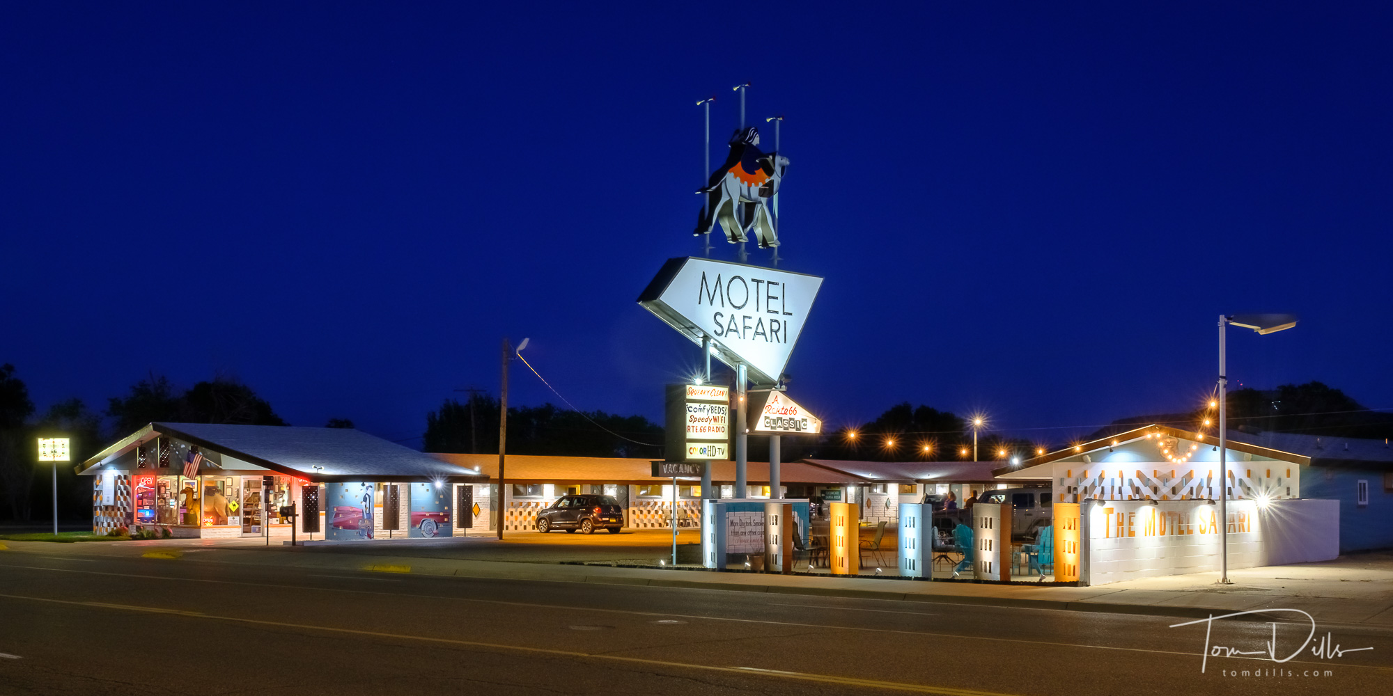The Motel Safari on Historic Route 66 in Tucumcari, New Mexico