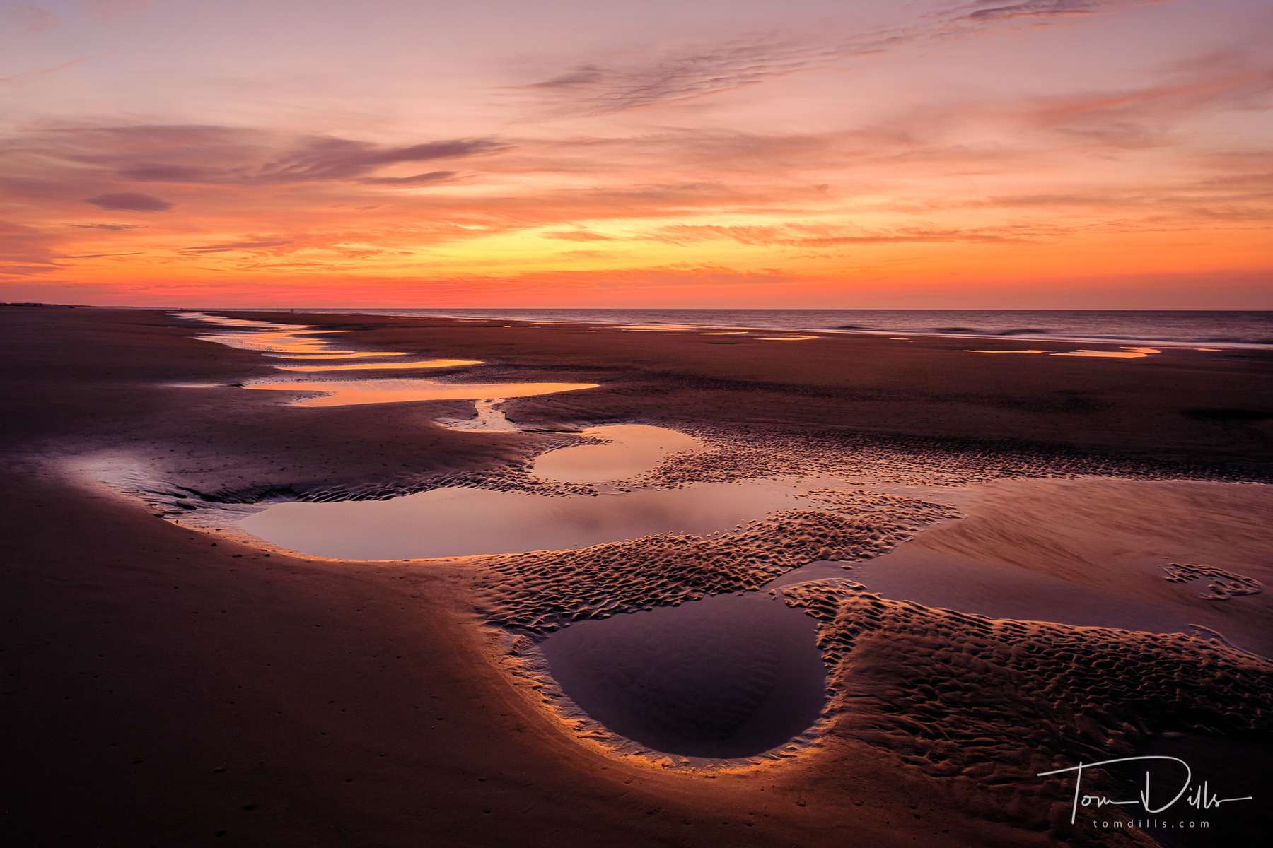 Sunrise on the beach on Hilton Head Island, South Carolina