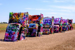 The {quote}Cadillac Ranch{quote} near Amarillo, Texas on Historic Route 66
