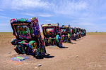The {quote}Cadillac Ranch{quote} near Amarillo, Texas on Historic Route 66