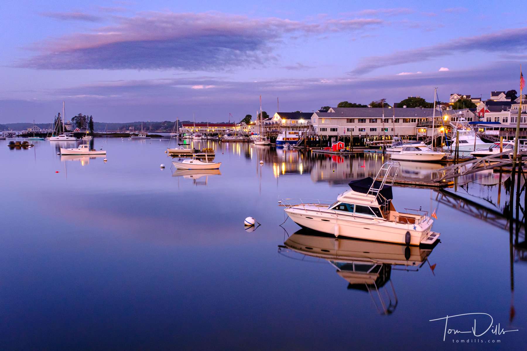 Early morning in Boothbay Harbor, Maine