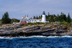Pemaquid Point Lighthouse near Bristol, Maine.  Seen from a coastal cruise with Capt. Fish out of Boothbay Harbor.