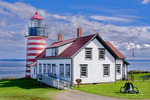 Quoddy Head Lighthouse in Maine, at the Easternmost Point in the continental US