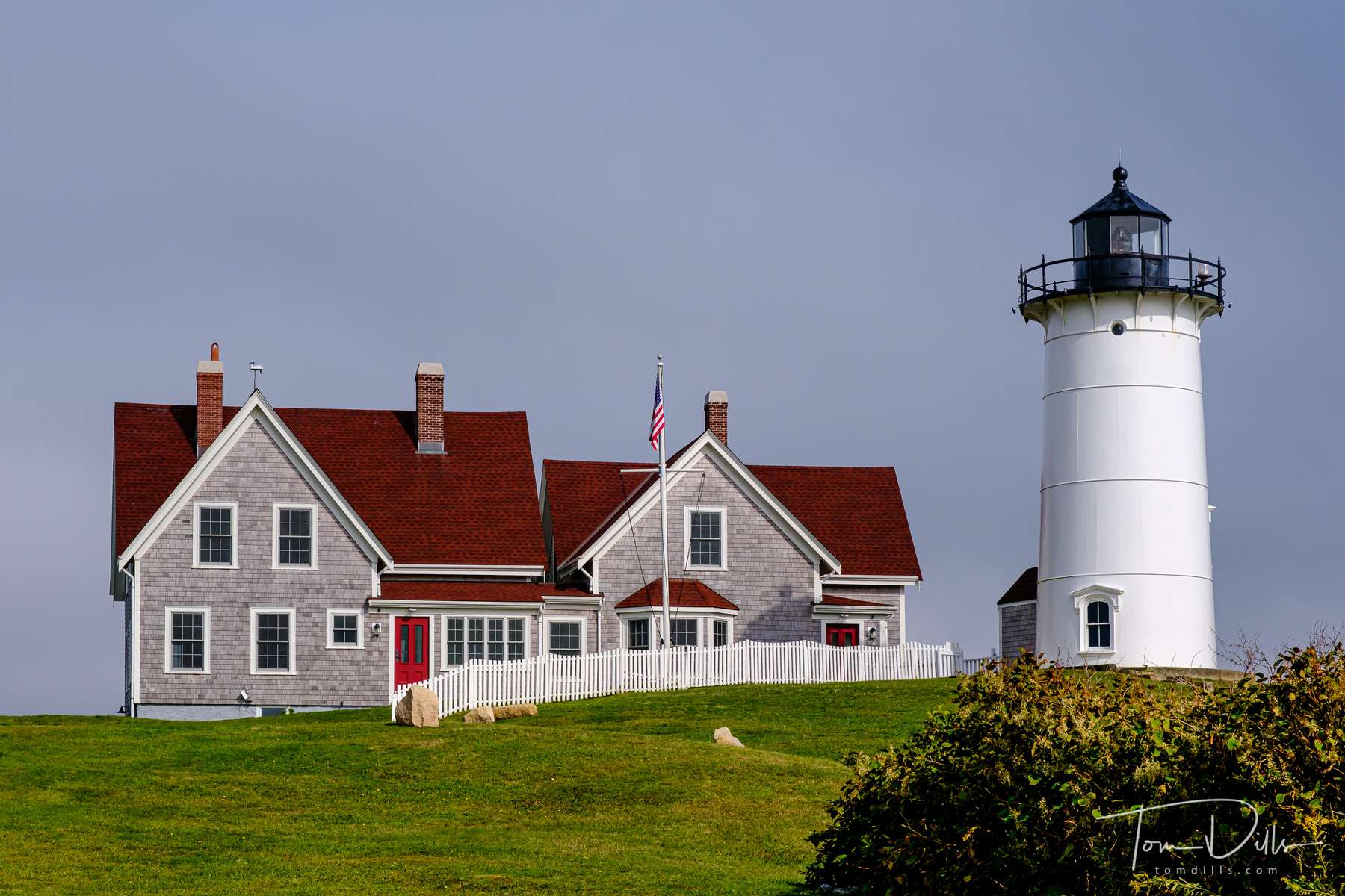 Nobska Lighthouse and Keeper's Cottage near Falmouth, Massachusetts