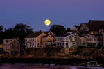 Moonrise over Sandy Bay in Rockport, Massachusetts
