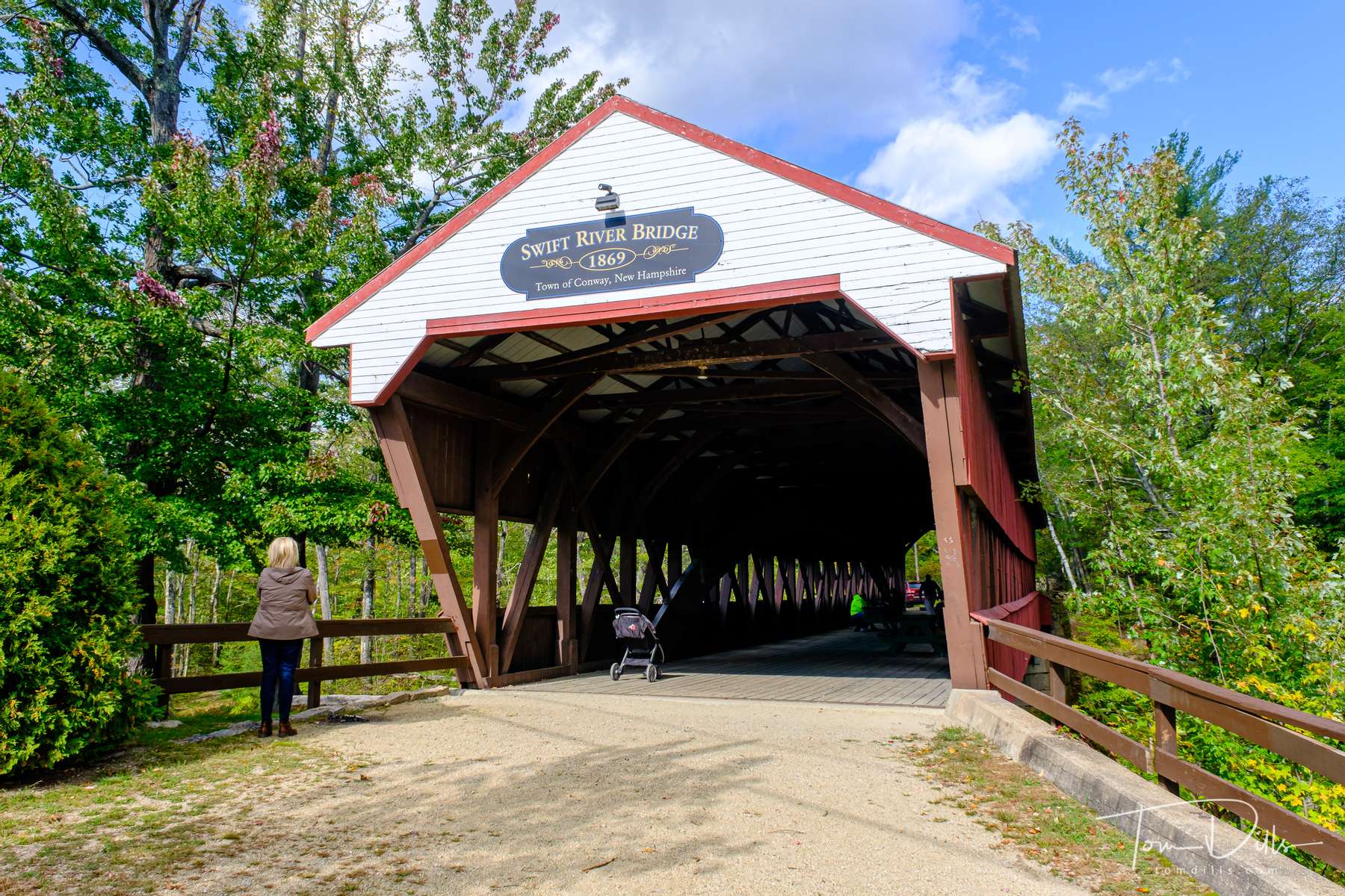 Swift River Covered Bridge in Conway, New Hampshire