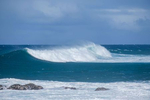Big waves along the north coast of Maui from the Ho'okipa Lookout near Paia, Hawaii
