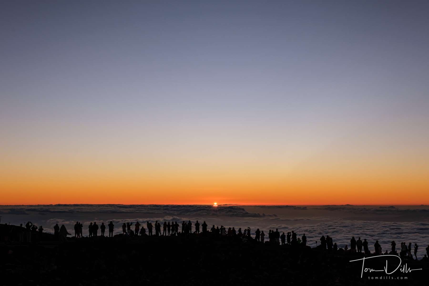 Sunset from Haleakala Visitor Center, Haleakala National Park, Maui