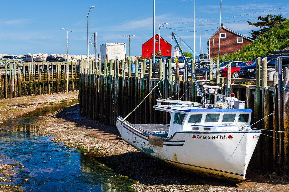 waiting for the tide, hall's harbour, nova scotia