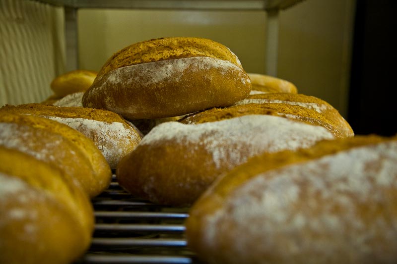 Fresh baked bread at Bracken Mountain Bakery
