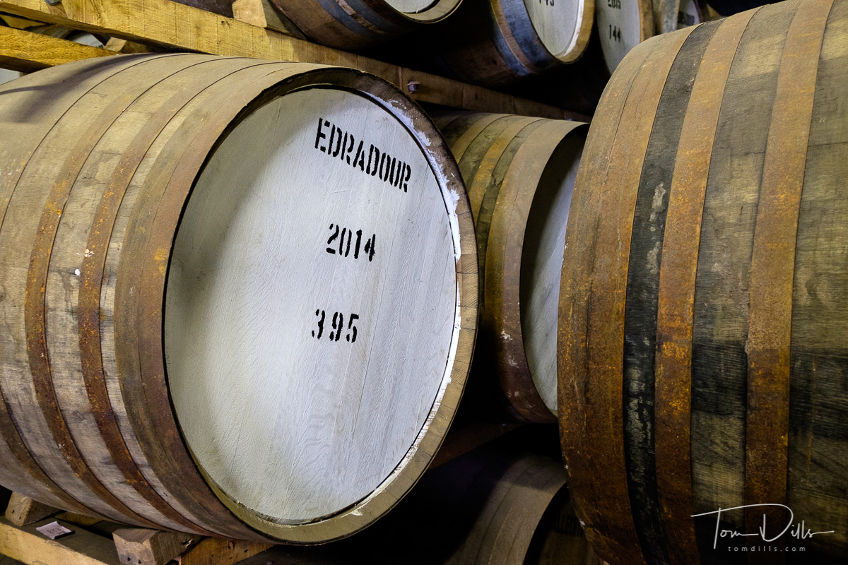 Edradour Distillery in Pitlochry, Scotland