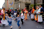 Street performers at the Fringe Festival in Edinburgh
