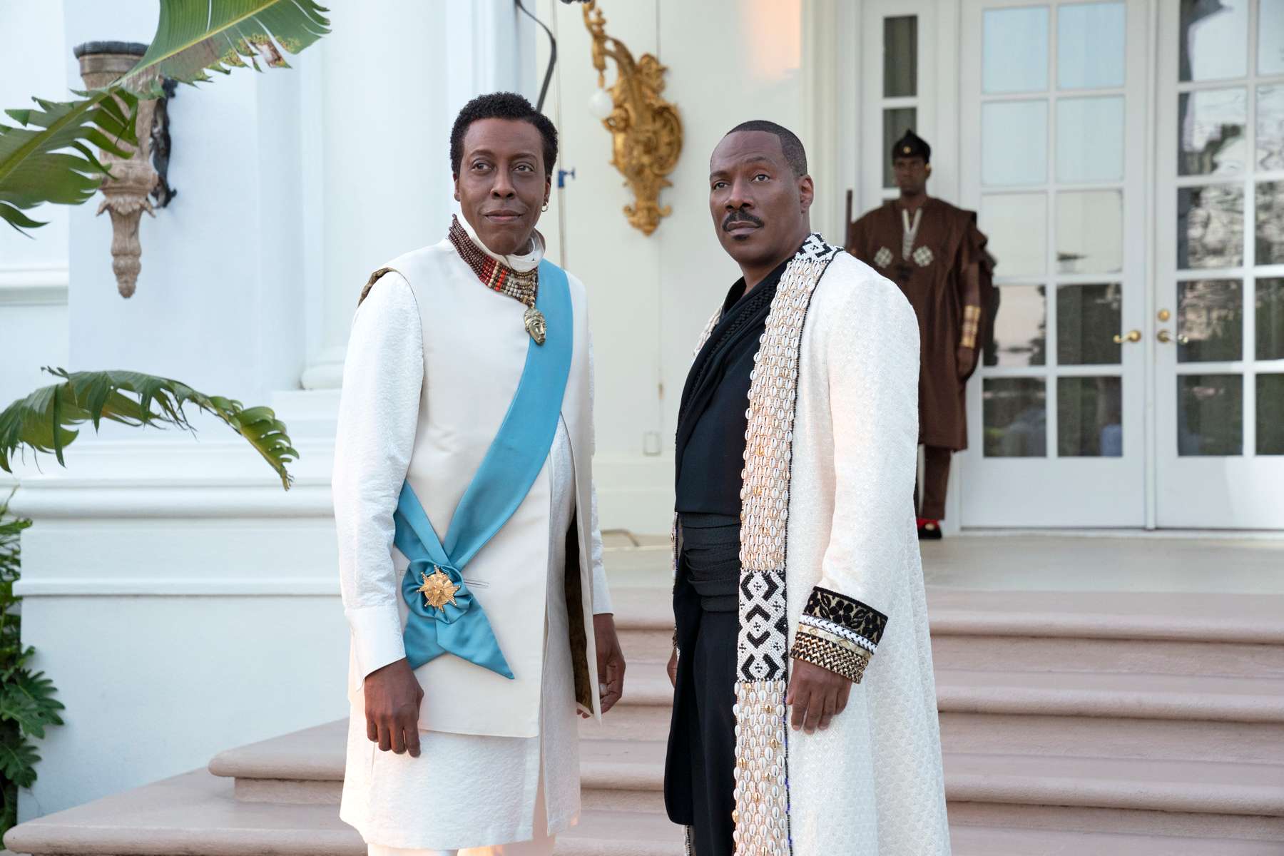 Arsenio Hall and Eddie Murphy star in COMING 2 AMERICA Photo: Quantrell D. Colbert© 2020 Paramount Pictures