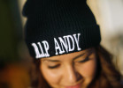 Esmeralda Mendoza, 14, wears a beanie with honoring her classmate Andy Lopez during a funeral service and viewing for Lopez at the Windsor-Healdsburg Mortuary on Sunday afternoon, October 27, 2013. (Conner Jay/The Press Democrat)