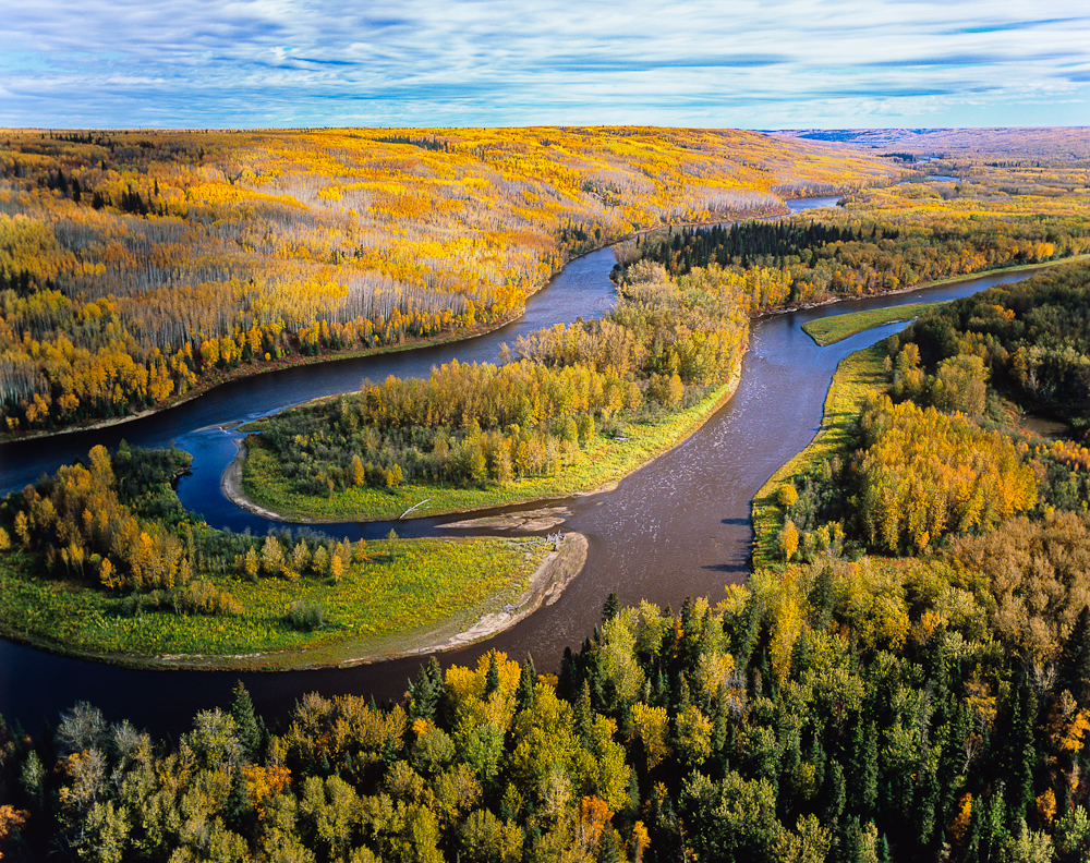 Clearwater River Alberta.  The Clearwater flows into the Athabasca at Fort McMurray, in the heart of the Alberta Tar Sands.