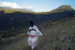 A coca farmer heads home in Tocana, a tiny community made up mostly of Afro-Bolivians in the lush Yungas Valley. 