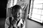 Maca, a student at a school for special needs in Accra, Ghana falls on the Autism Spectrum.  Photographed for St. Peter's University Hospital