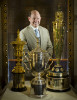 Mike Davis with USGA Trophies inside the Hall of Champions on the campus of the USGA (United State Golf Association).  Photographed for Meto Golf Association
