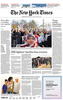 The International New York Times front page(top photo above fold)