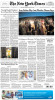 The New York Times front page(photo on bottom center)
