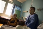 A patient waits with his wife prior to surgery at the clinic in Ixtaltepec. In addition to providing sexual and reproductive health services, Mexfam clinics and rural and urban community programs provide a wide range of medical services to in-need and underserved populations.