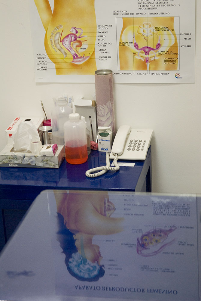 An examination room at the Mexfam clinic in the Legaria section of Mexico City. 
