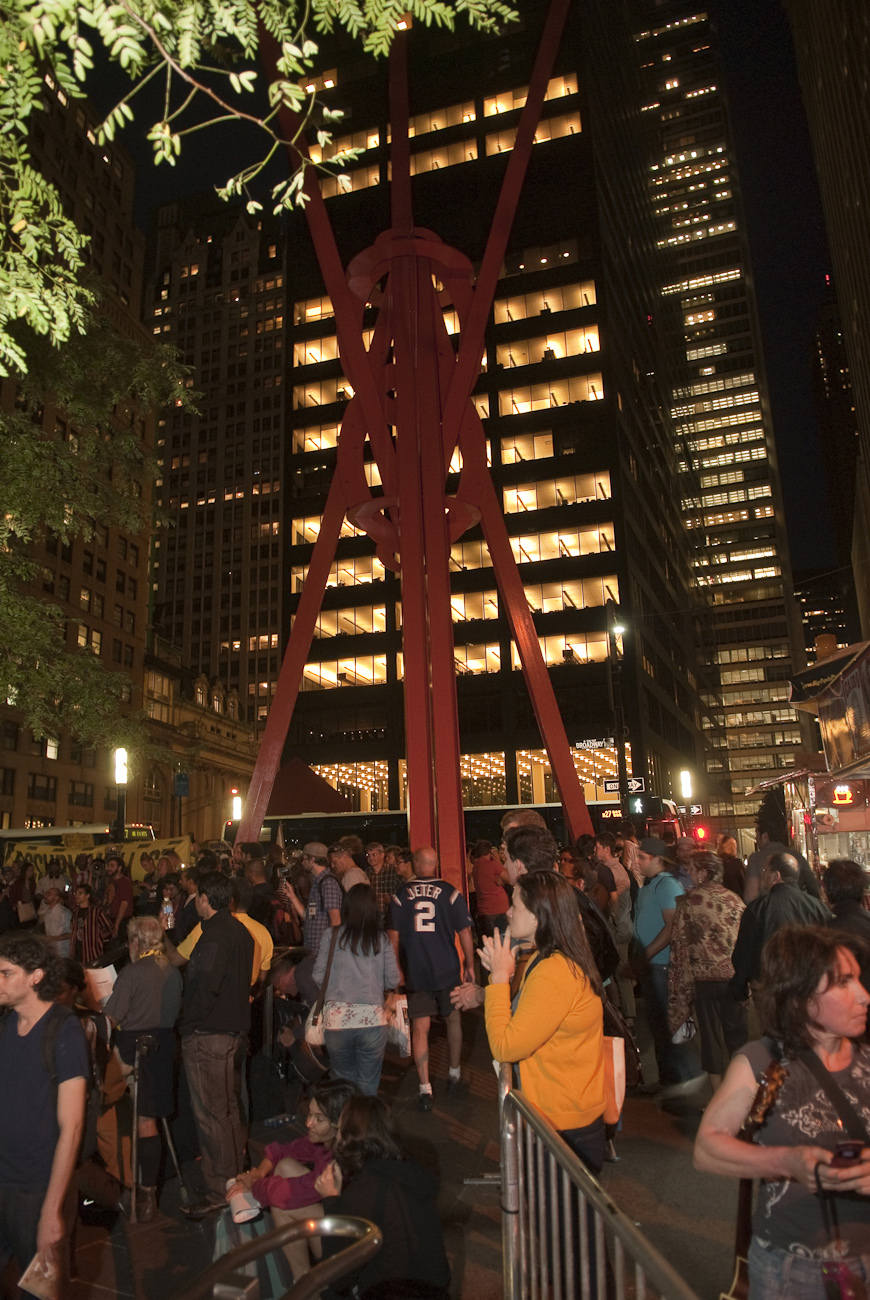 On the evening of September 17th 2012 , the first anniversary of the Occupy Wall Street movement ,OWS supporters returned to Zucotti park, renamed by the movement Liberty Square, for what supporters called a Popular Assembly.