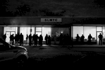 People line up outside the St. Louis Metro Treatment Center at 5 a.m. to get their daily dose of methadone on Monday, April 3, 2017. The clinic opens it's doors to clients at 5:15 am, many in line come early because they need to their dose before going to work for the day. 