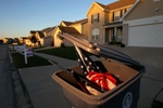Thursday October 7, 2010--An American flag is put out with the trash from a home being put on the market as a short sale in the Briarchase subdivision in O'Fallon.  The subdivision has had 17 foreclosures since the recession began.David Carson     dcarson@post-dispatch.com