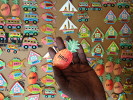 Eddy Andre makes beautiful hand-painted magnets.