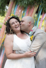 bride and groom had a colorful New Jersey wedding