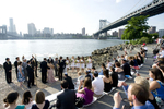 wedding ceremony at Brooklyn Bridge Park. Brooklyn wedding photographers