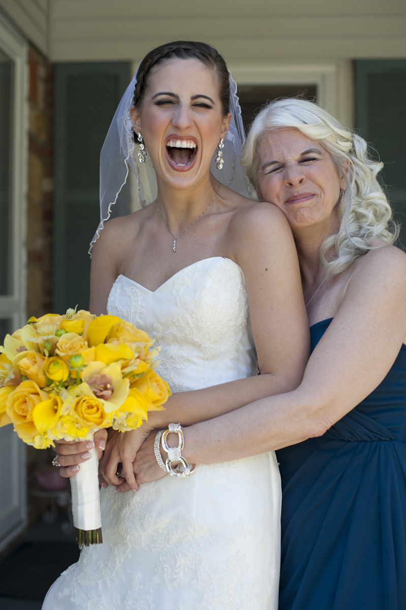mother daughter moment on bride's wedding day. NJ wedding photographers