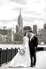 Intimate Hoboken wedding portraits with NYC skyline