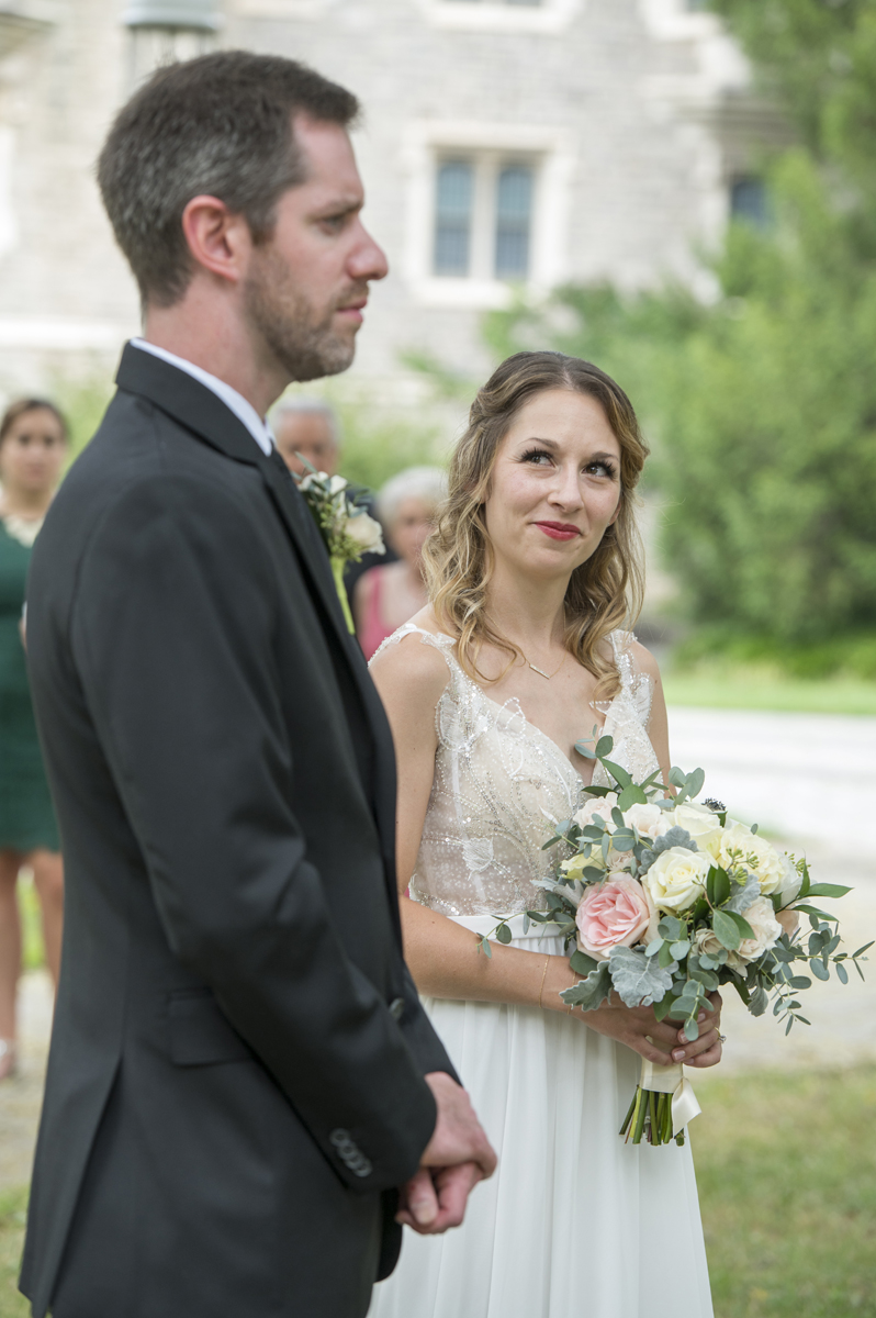 bride and groom are married on Princeton University's campus. Princeton microwedding. Princeton wedding photographer