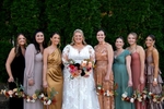 Colorful and creative wedding party at Stone House at Stirling Ridge
